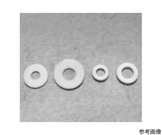 64-6184-61 Flat Washer for Insulation (Teflon) for M3 6 phi x 3.2 phi x 1.0 mm (100 sheets) WP3