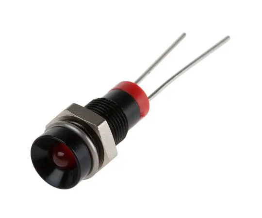 63-4587-47 RS PRO Red Indicator, 2 V dc, 6mm Mounting Hole Size, Lead Pins Termination 211-819