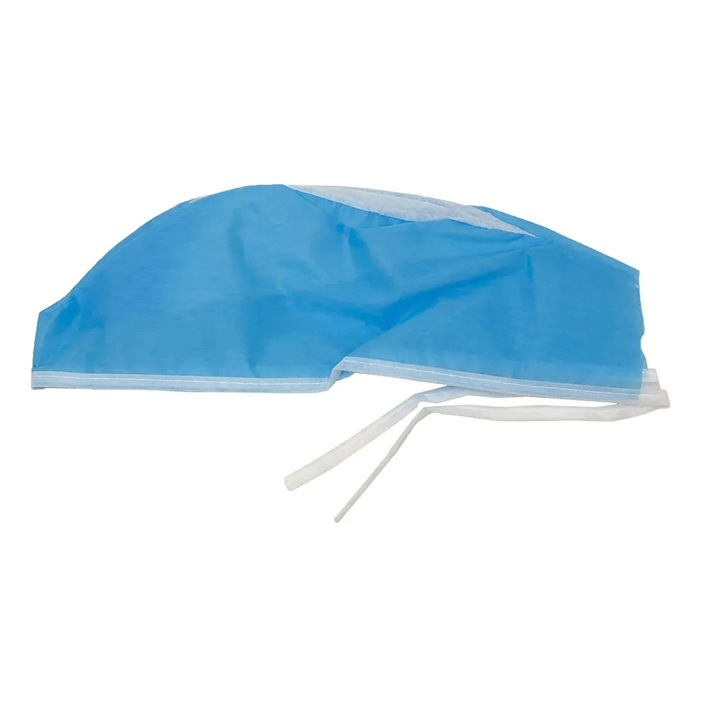 6-991-01 Disposable Cap (Tying At The Back Type) Blue 100 Pieces SC-D1