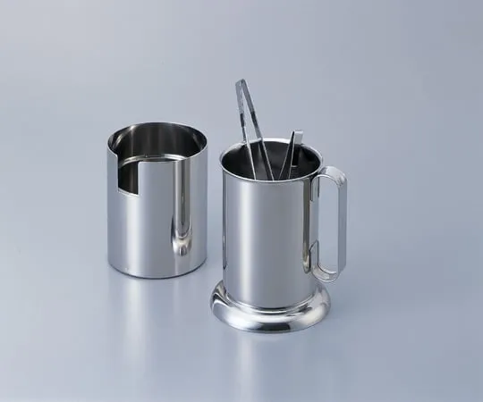 2-6390-01　［Discontinued］Sterilization Can (Self-Standing Type) φ90 x 210mm　HMK80180