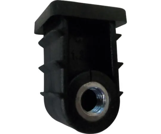 64-4998-90　［Discontinued］Black with Nut for Resin Cap Square Pipe 25, 2 pcs　AC371K2