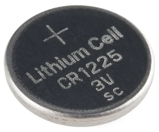 67-0430-12　［Discontinued］Coin Cell Battery - 12mm (CR1225)　PRT-00337