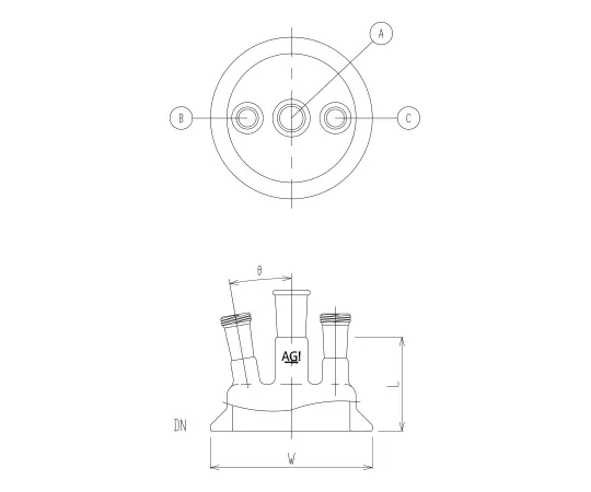 62-2115-41 3 Port Cover 3962-100-3-4L-3M0M-9