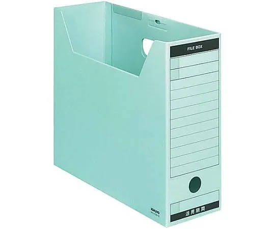 61-0567-56 File Box-Fs A4 Capacity Width 95mm with Lid Blue A4-LFBN-B