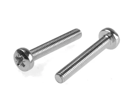 63-4645-10 RS PRO, M6 Pan Head, 40mm Steel Pozidriv Bright Zinc Plated 553-712