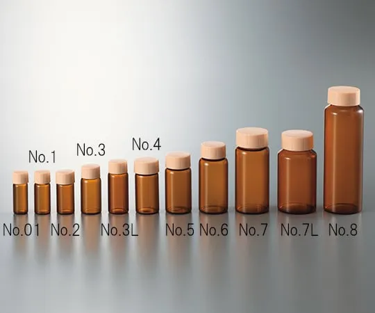 3-4946-01 CC Screw Tube Brown Orange Cap 3.5mL No.01