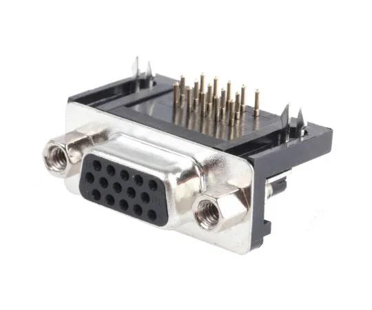 63-4632-42 RS PRO 15 Way Right Angle Through Hole D-sub Connector Socket, 2.29mm Pitch 481-443