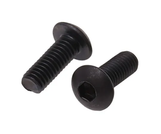63-4599-67 RS PRO M3 x 8mm Hex Socket Button Screw Black, Self-Colour Steel 281-186
