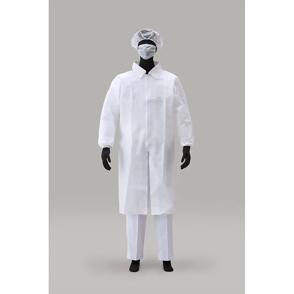 61-0002-37 AZ CLEAN(R) 1301 White Coat 3 Piece Set (Fastener) M AZCLEAN1301-M