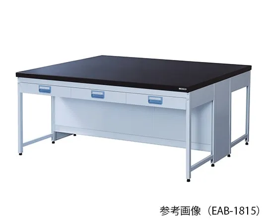 3-4127-01 Central Laboratory Bench Steel Type, Suspension Drawer 1500 x 1200 x 800 EAB-1512