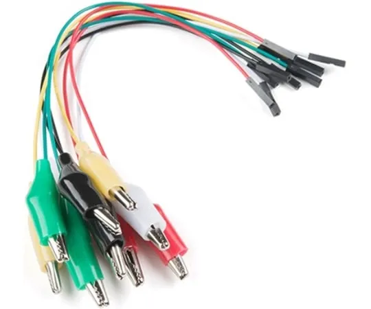 67-0420-45 Alligator Clip with Female Header (10 Pack) CAB-15186