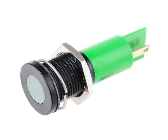 63-4585-80 RS PRO Green Indicator, 230 V ac, 16mm Mounting Hole Size, Solder Tab Termination, IP67 206-277