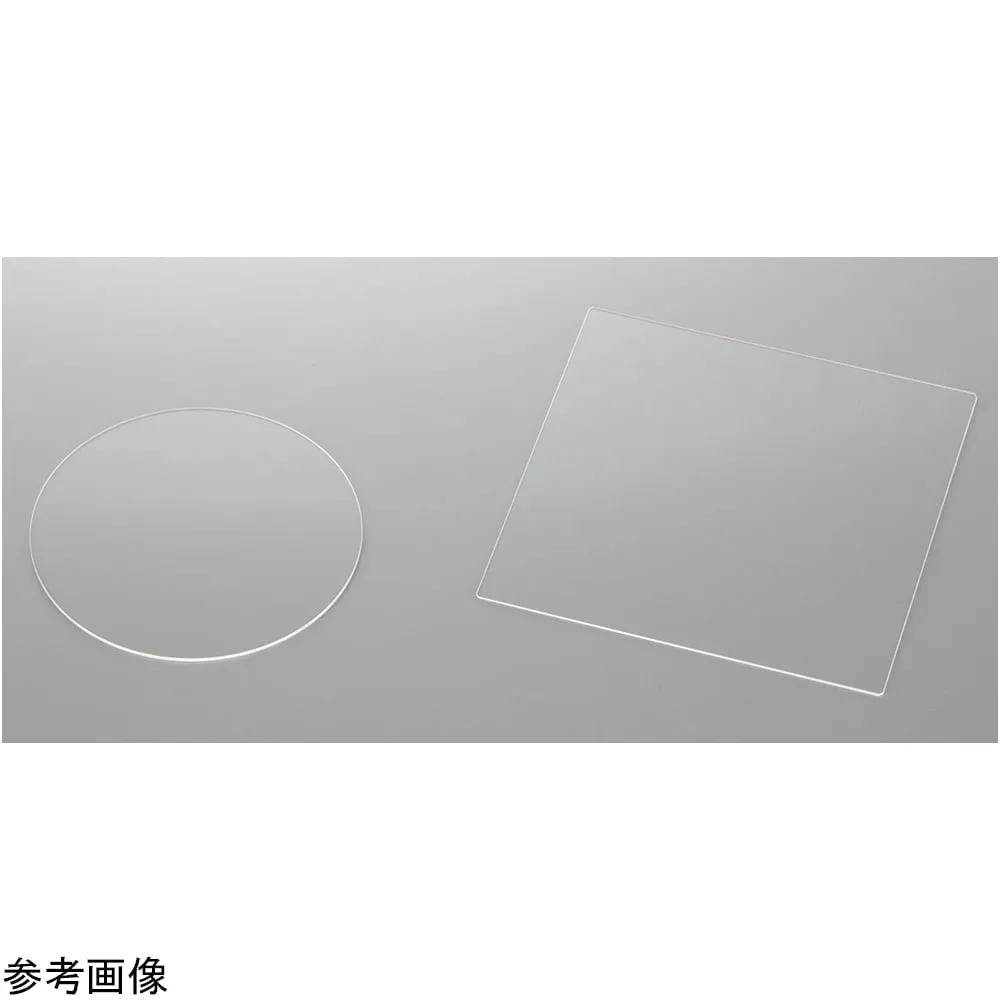 4-3547-01 Optical Glass Plate (BK-7 Double-sided Abrasive) 50 mm Diameter 1 Box (10 Sheets) 50 x 0.7 T