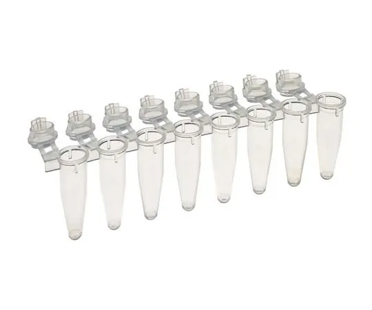 65-3849-54 PCR 8 Tube & Single Lock Flat Cap 0.2 ml Natural 1000 Pieces T320-2N