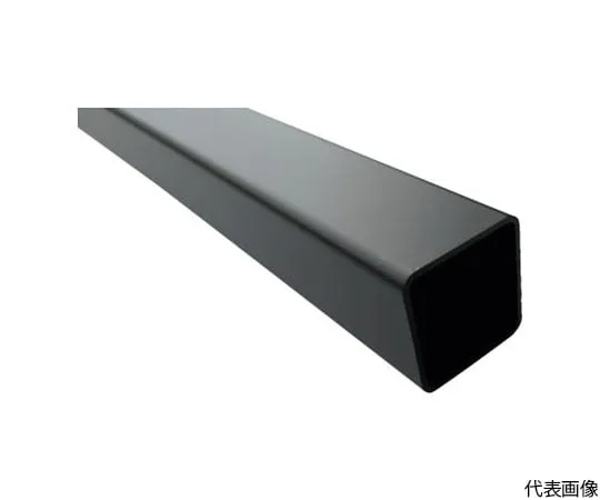 64-5004-02 Aluminum Square Pipe with Angle R3 25 x 25 x 1.2 Black 3.65 m FB106KS