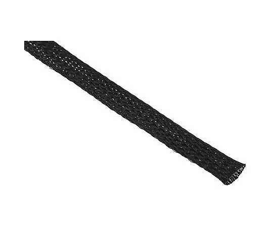 63-4616-37 RS PRO Expandable Braided PET Black Cable Sleeve, 10mm Diameter, 10m Length 408-277