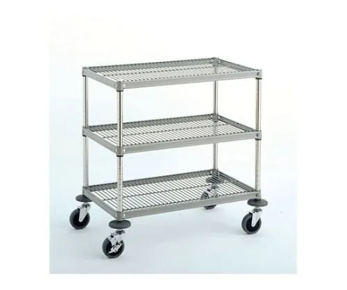 61-3794-48 W1 Type Side Table Wagon (Column/Stainless Steel (SUS430)) D460 x W610 x H815mm W1A-P4606