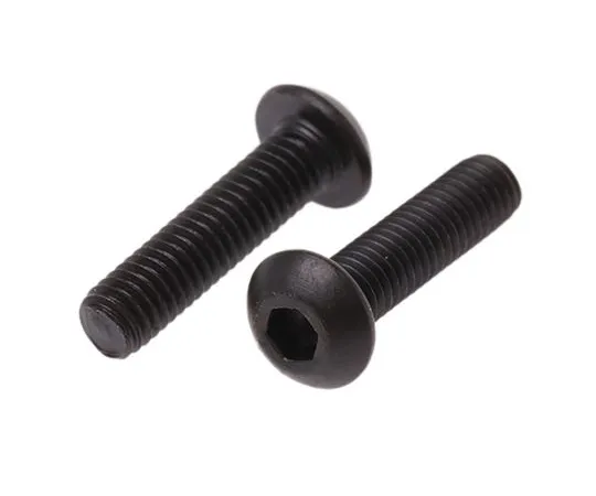 63-4599-68 RS PRO M3 x 12mm Hex Socket Button Screw Black, Self-Colour Steel 281-209
