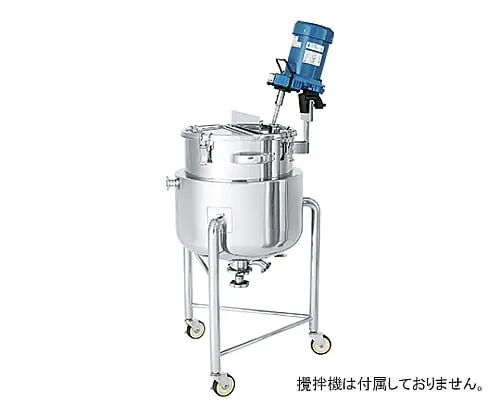 61-0750-54 End Plate Type Stainless Steel Jacket Container with Agitator Stand (Tank Bottom Valve) 35L DTM-J-36