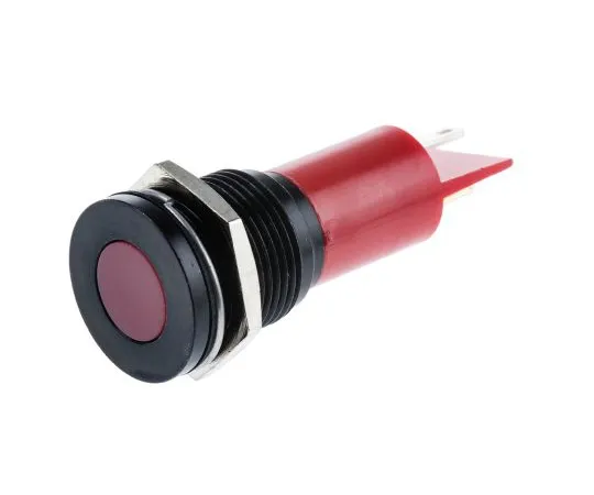 63-4587-49 RS PRO Red Indicator, 12 V, 16mm Mounting Hole Size, Solder Tab Termination 211-847
