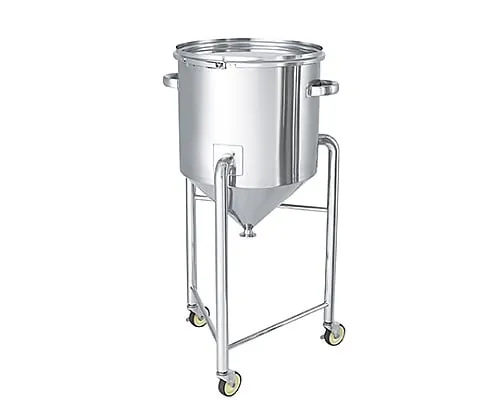 61-0749-97 Hopper Type Stainless Steel Sealing Container Hand Type with Leg HT-CTL-L-565 with B Type Silicone Packing 150L HT-CTL-L-565