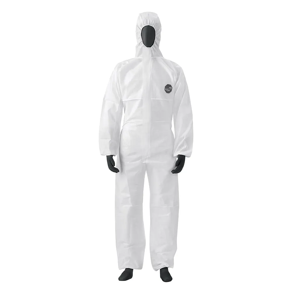 1-6146-11 Protective Coverall DuPont(TM) Proshield(R) 10 3 Layered White M Size
