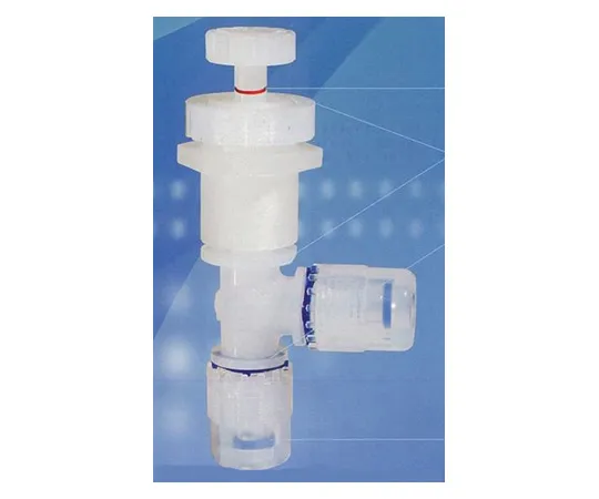 62-1061-41 Fluorocarbon Resin PFA Joint Needle Valve Vertical Type JHA-H2