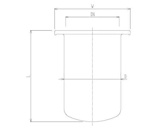 64-5087-85 Quartz Semicircular Separable Reaction Vessel 300 mL 1230-300