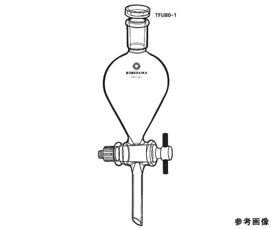 64-1067-61 Fluorine Plastic Plug separatory funnel (Hertzian type) TFU80-1-1