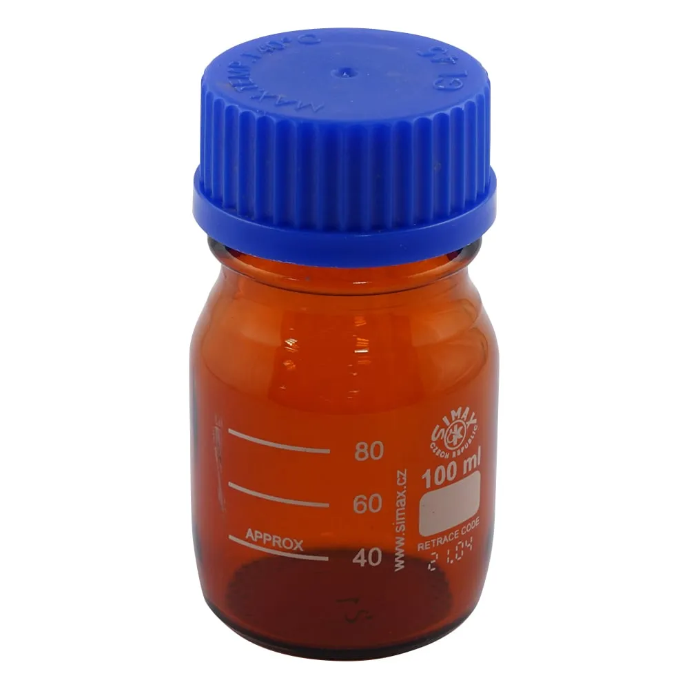 3-6006-01 Screw Mouth Medium Bottle (Shading) 100mL 2070H/100