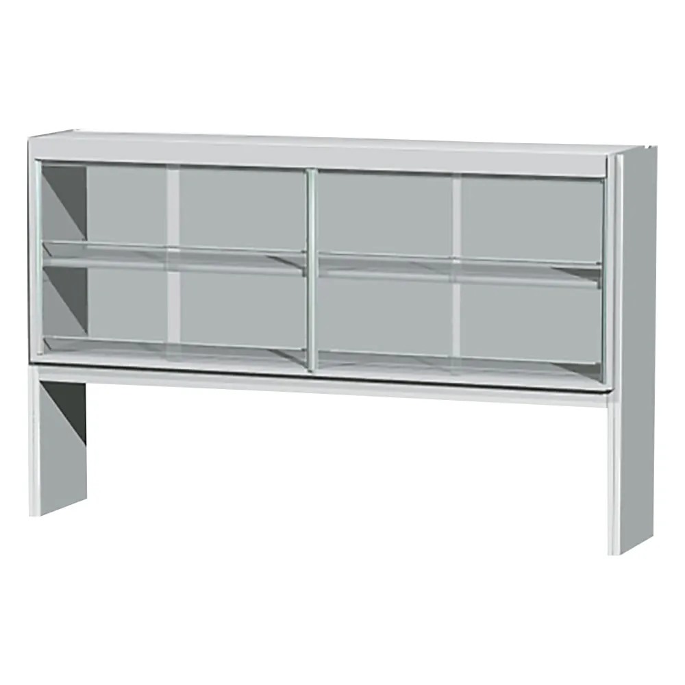 3-4155-01 Steel Reagent Shelf for Side Laboratory Bench Steel, with Glass Door, Single-Sided Type 1180 x 216 x 1100 EST-1200G