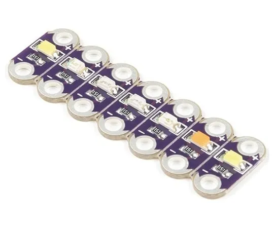 67-0422-27 LilyPad Rainbow LED (6 Colors) DEV-13903
