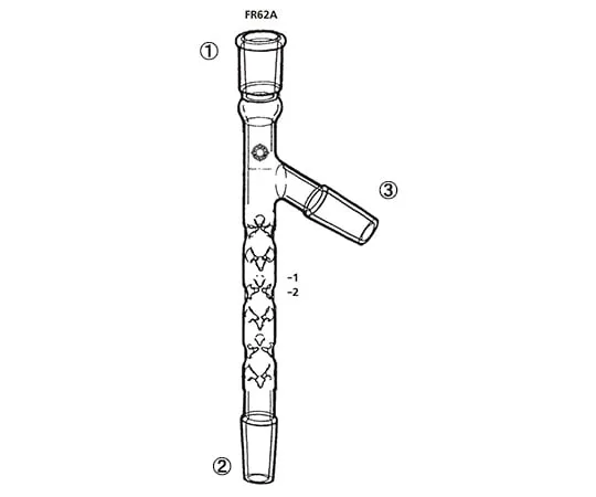 64-1064-37 distilling head with BeeGlow fractionating tube FR62A-1