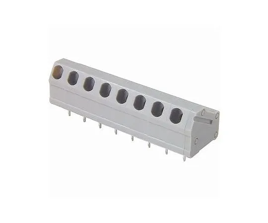 63-3129-80 Through type Screwless Terminal Block wire insertion Hole angle: 30 degrees C 300 V -7 A (domestic) 8 poles ML-950-8P