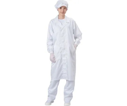 61-3231-41 Coat (Front Button Type) White S BSC-61001-W-S