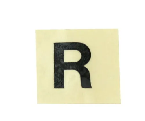 61-7398-09 Character Seal Black R 15mm CL15B-R