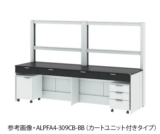 4-3386-01 Side Laboratory Table (Frame Type/With Frame Unit) 1200 x 900 x 850/1900 mm ALPFA3-129CB-BB