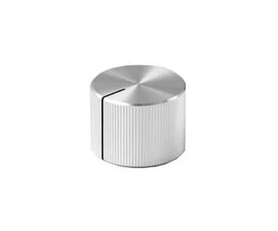 63-3146-92 Knob PHI. 25 Silver (Aluminum) with Indicator Line for Shaft Diameter PHI.6 K-5440
