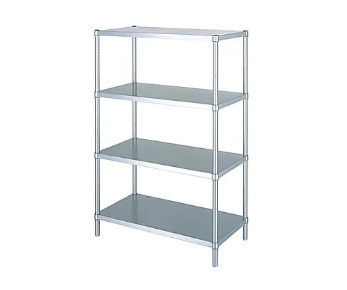 61-0012-26 Stainless Steel Rack (Stainless Steel (SUS430), Flat Board Shelf 4 Stages Specification) 588 x 438 x 1800 RB4-6045