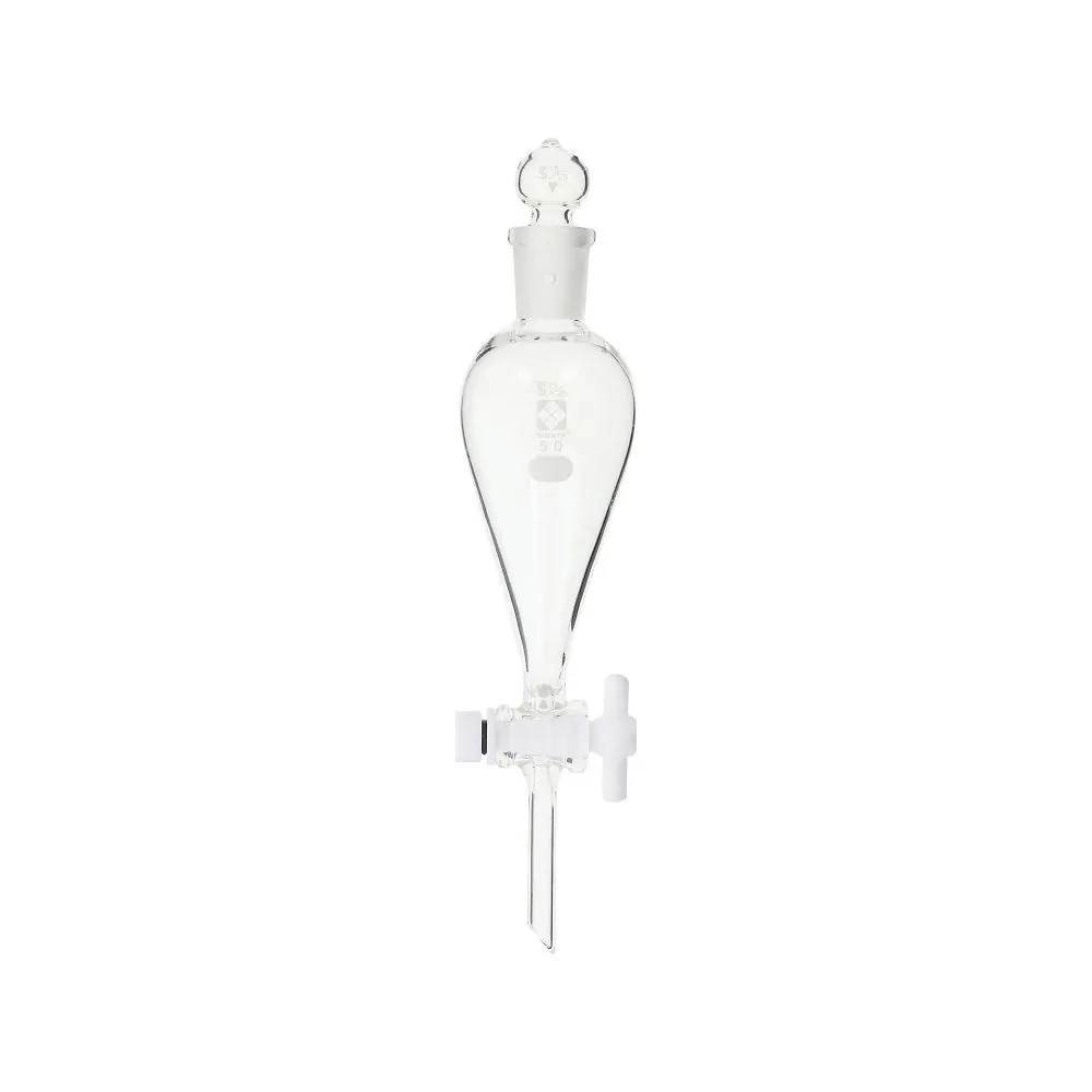 61-4410-02 Separatory Funnel Squibb Type with PTFE Cock 50mL 014260-50