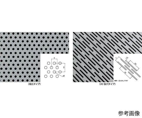 63-4154-45 Fluorine Resin (PTFE) Special Punching Sheet 0.5 t Hole Diameter φ3 Wide Type Width 1000 x 1 m NR5016-001
