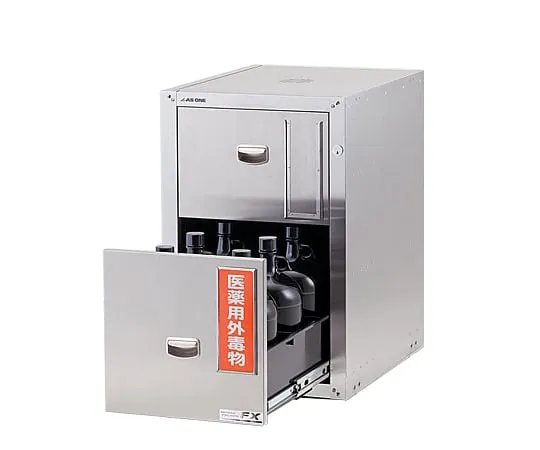 3-5823-36 Safety Cabinet for Gallon Bottle Chamber Epoxy Coating 455 x 600 x 700mm GYF-3BE