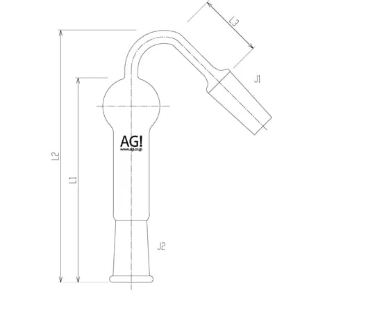 65-1838-18 Calcium Tube Type III 105 mm with Joint 2386-1M