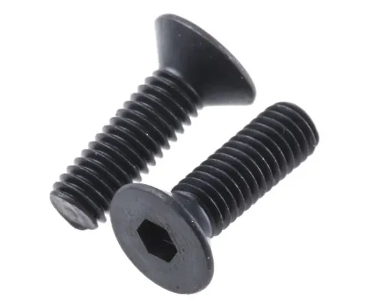 63-4599-72 RS PRO M3 x 10mm Hex Socket Countersunk Screw Black, Self-Colour Steel 281-394