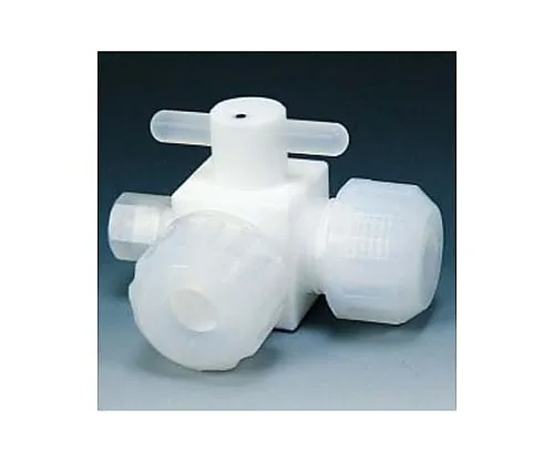 61-3535-99 Fluorocarbon Resin Three-Way Valve Different Diameter Injection Type 3φ-6φ-6φ NR1212-01