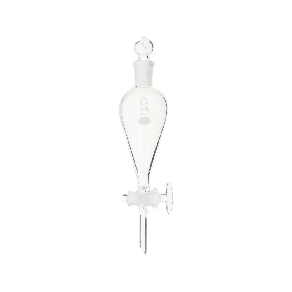 61-4409-85 Separatory Funnel Squibb Type with Glass Cock 50mL 014230-50