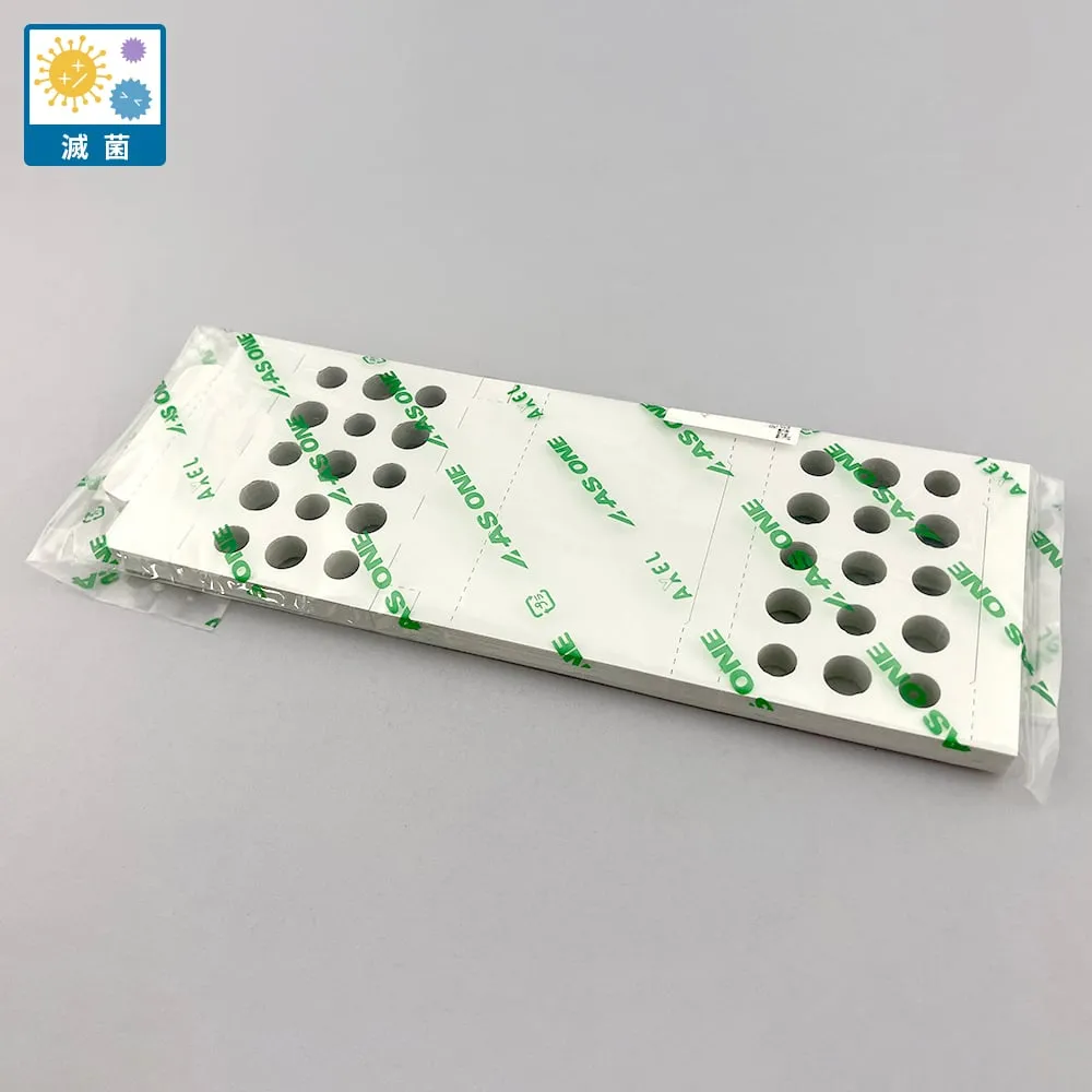 4-4491-31 Paper Tube Rack, Sterilized Holes, 15 Pieces, 1 Bag (20 Pieces) PRMS