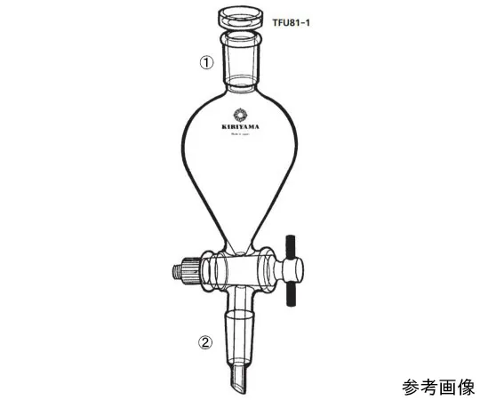 64-1068-07 Fluorine Plastic Plug Connection Type separatory funnel (Hertzian type) TFU81-1-1