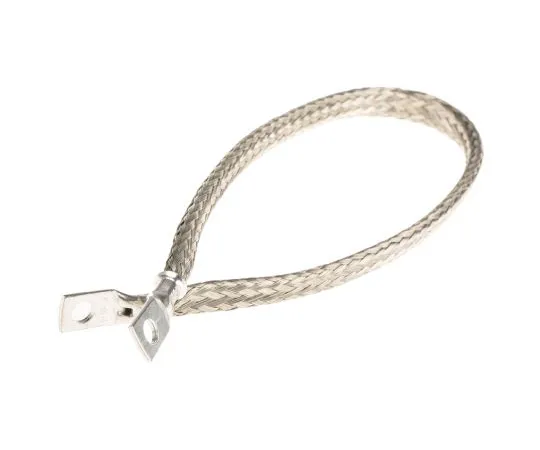 63-4633-79 RS PRO Braided Earth Lead, M6 Stud Size, 24 x 20 x 0.2 mm, 400mm BS EN 13602:2002, BS4109 489-169