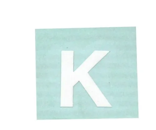 61-7397-52 Character Seal K White 15mm CL15W-K